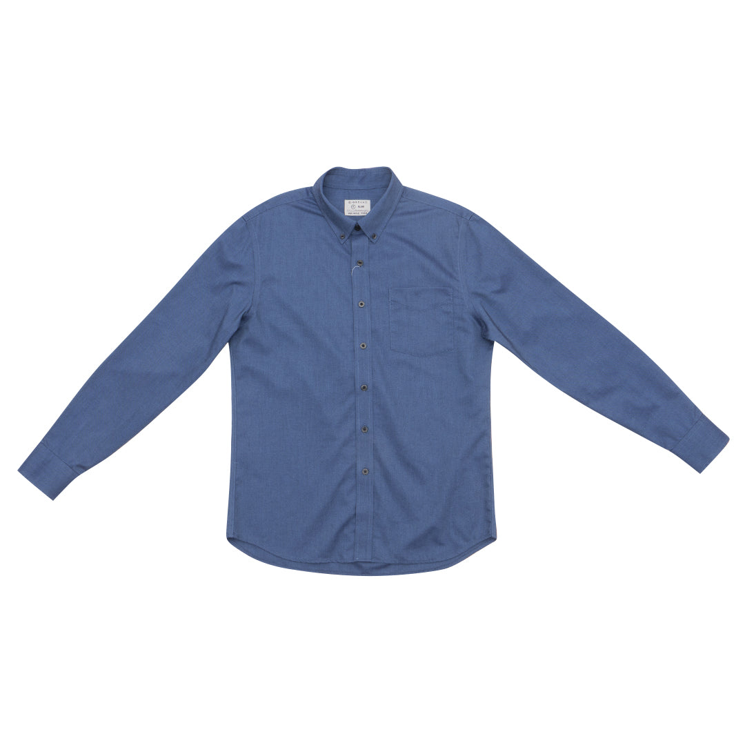 GIORDANO Men's Cotton Long Sleeves Wrinkle Free Oxford Shirt (01045026)