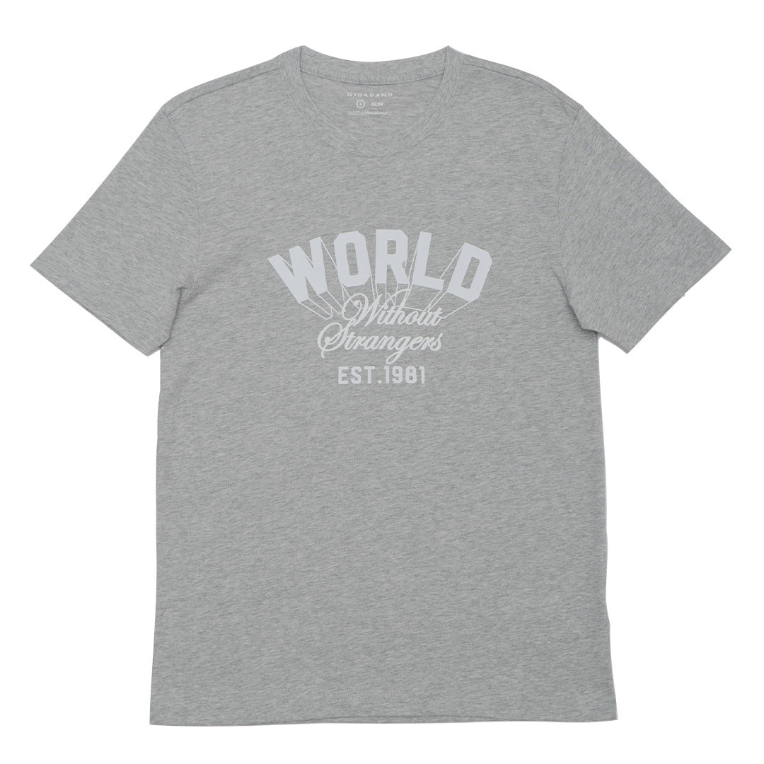 GIORDANO Men's WWS Printed Tee (01095308)