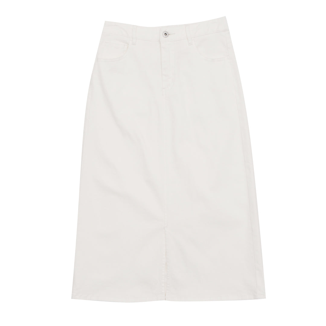 GIORDANO Women's High Waist Comfort Fit Denim Skirt (05465222)