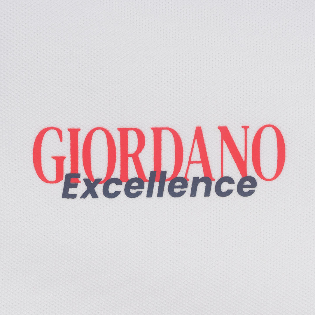 GIORDANO Men's Cotton Lycra Short Sleeve Embroidery World Cup Polo (01016178)