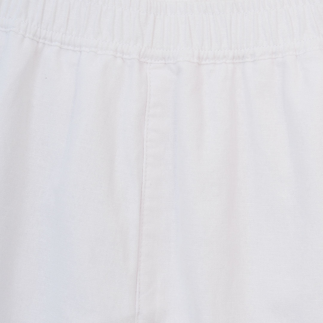 GIORDANO Women's Linen Cotton Plain Weave High Waist Relax Fit Shorts (05406209)