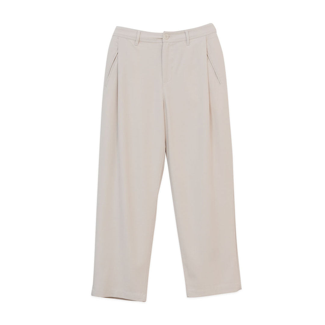 GIORDANO Men's Twill Mid Rise Loose Straight Fit Khakis (01116008)