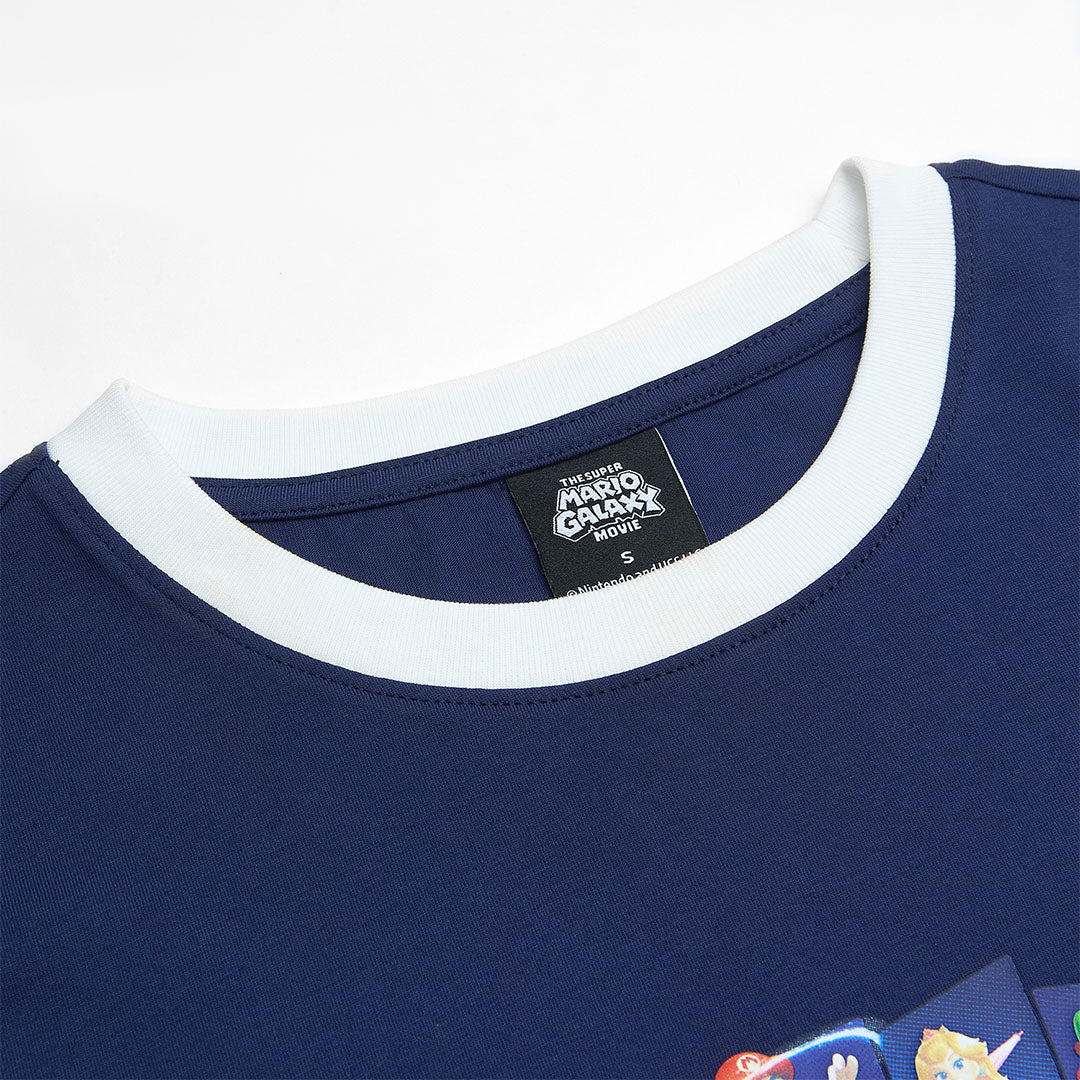 GIORDANO Women's Super Mario Cotton Polyester Crew Neck Short Sleeve Boyfriend Print Tee (05396302)