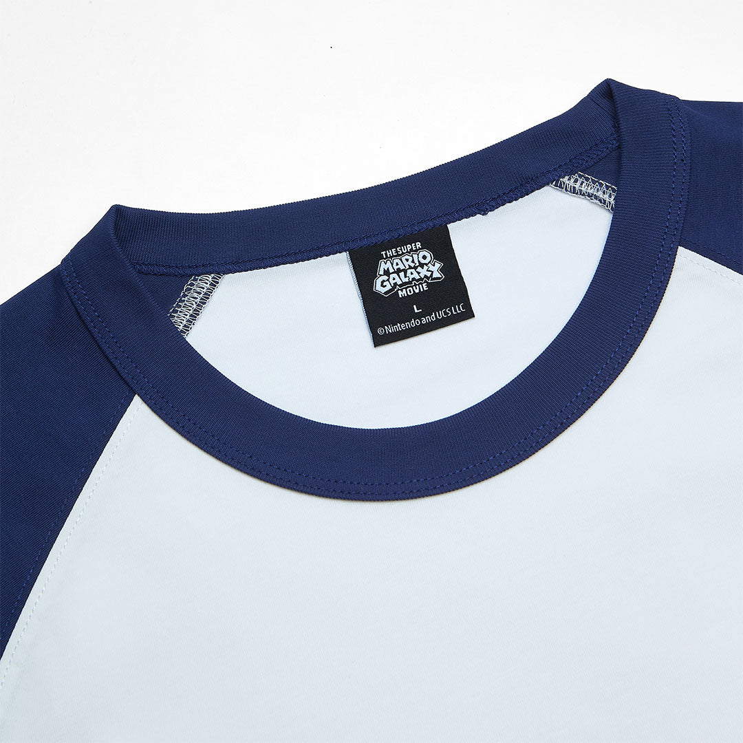GIORDANO Men's Super Mario Cotton Polyester Crew Neck Raglan Sleeve Relax Print Tee (01096357)