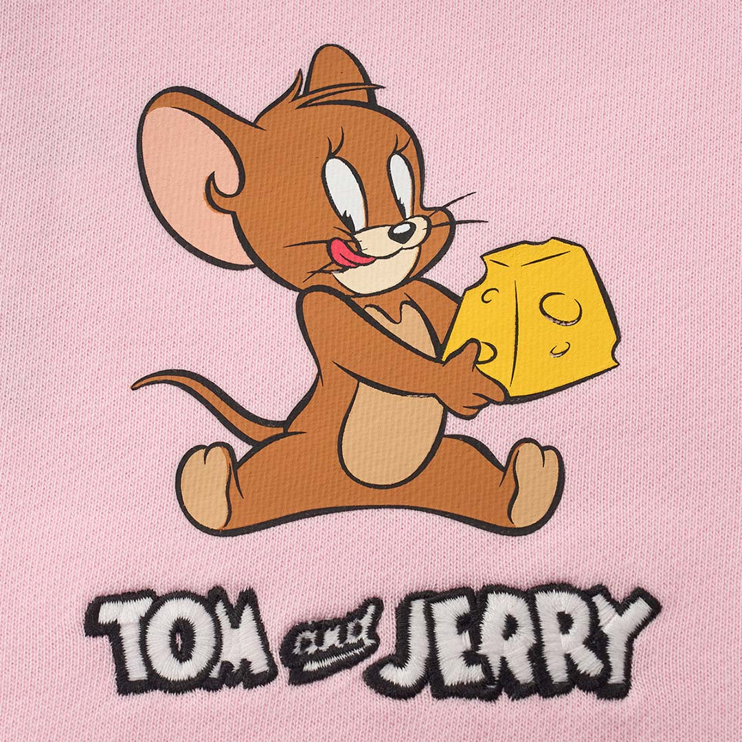 GIORDANO Junior Girl's Tom and Jerry  French Terry Relax Fit Printed Sweatshirt (03386608)