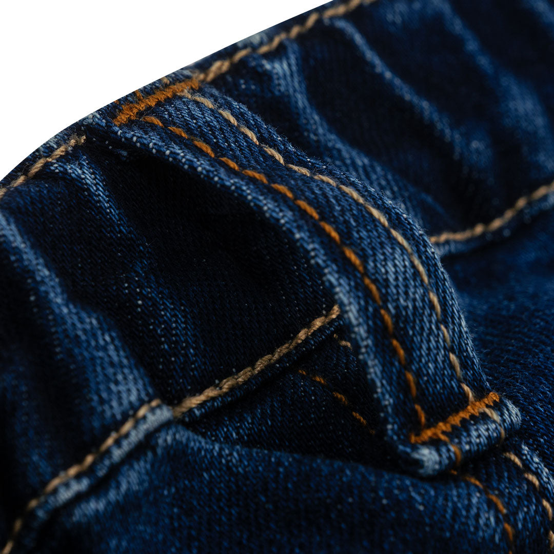 GIORDANO Junior Stretch Denim Mid Rise Regular Tapered Fit Jeans (03115015)