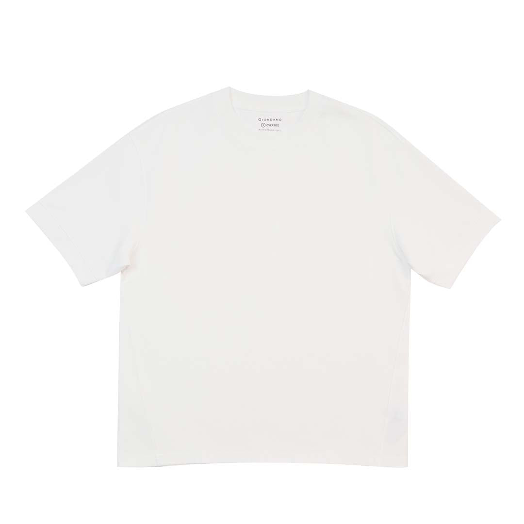 GIORDANO Men's Jacquard Crew Neck Oversize Tee (01025253)