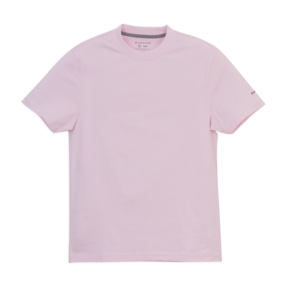 GIORDANO Men's Cotton Jersey Crew Neck Slim Fit Tee (01026750)