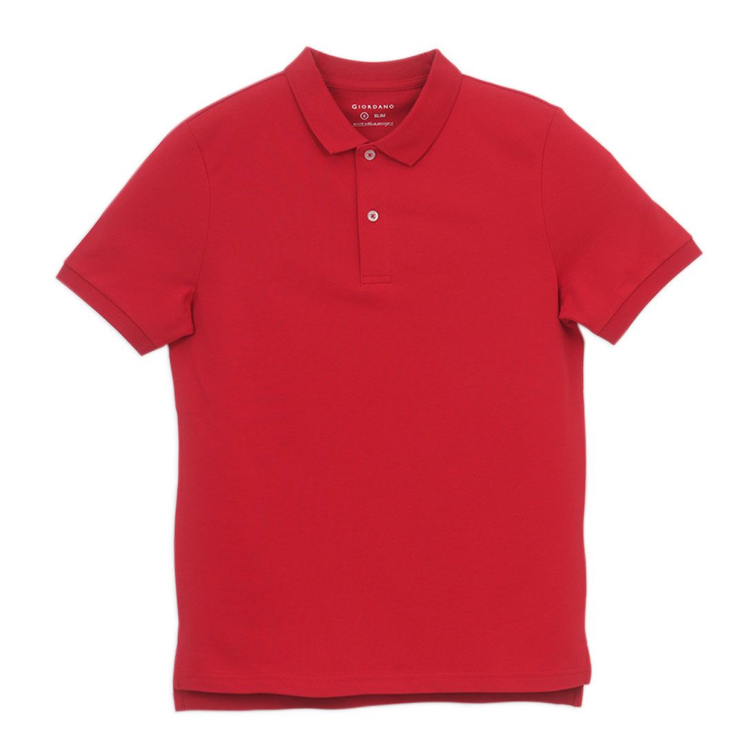 GIORDANO Men's Lycra Pique Slim Fit Sweatmark-Free Polo (01016248)