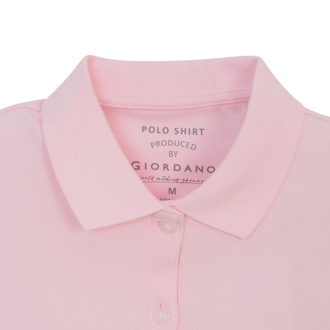 GIORDANO Women's Sweatmark-Free Cotton Lycra Pique Comfort Fit Polo (05316248)