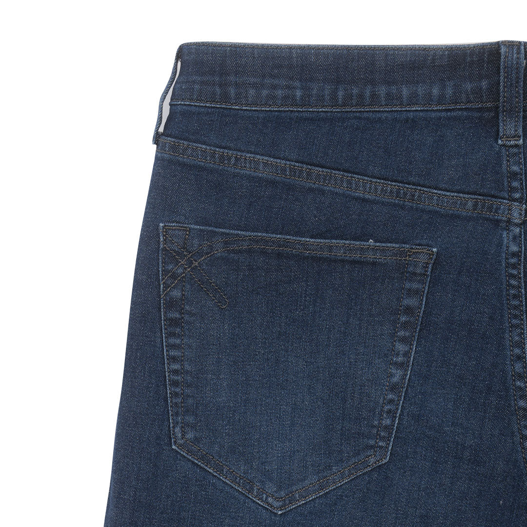 GIORDANO Men's Cotton Lycra Denim Low Rise Slim Fit Bermuda Shorts (01106225)