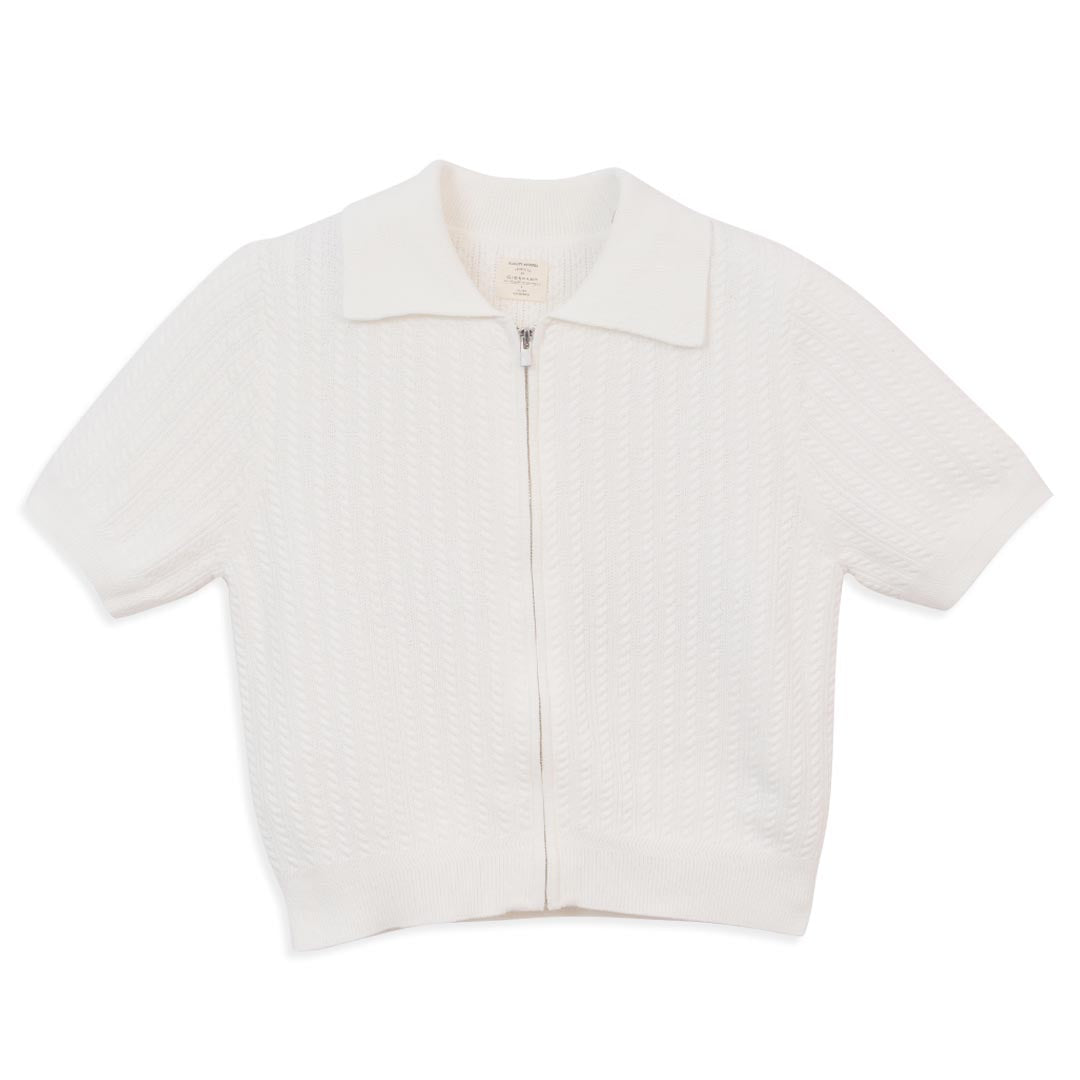 GIORDANO Women's Cotton Knit Collar Comfort Fit Zipper Cardigan (05356208)