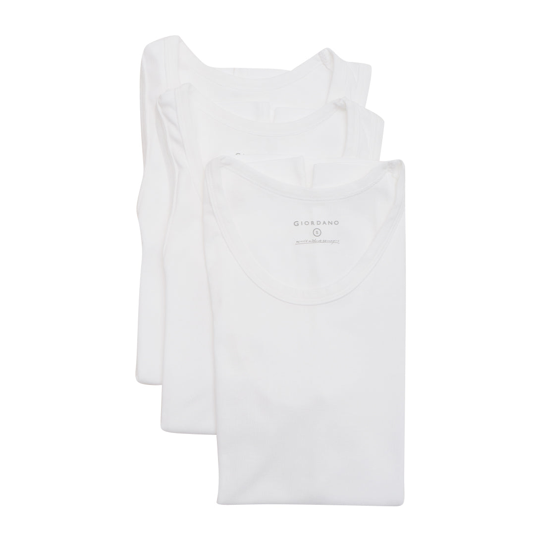 GIORDANO Men's 3-in-a-Pack Tank Top (01245205)