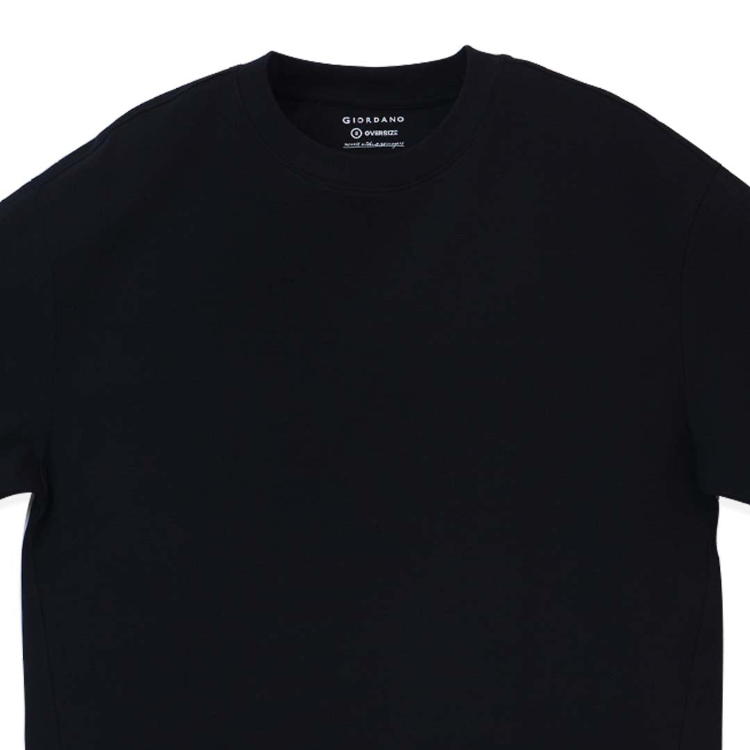 GIORDANO Men's Jacquard Crew Neck Oversize Tee (01025253)
