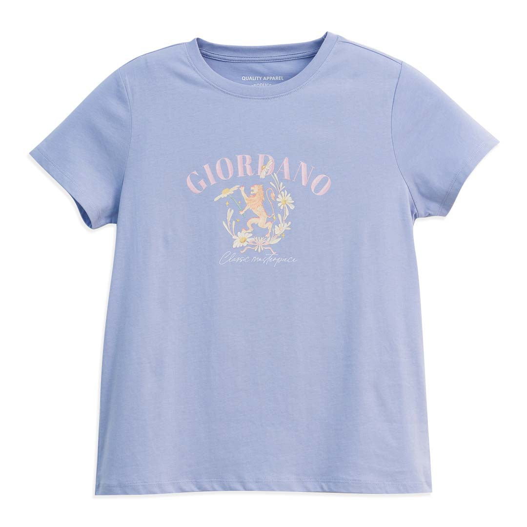 GIORDANO Women's Comfort Fit Printed Tee (05396207)