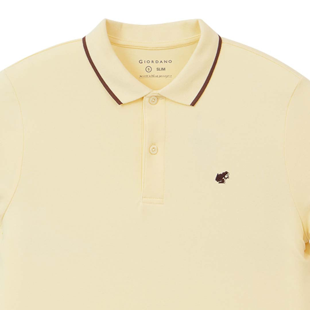 GIORDANO Men's Frog Slim Fit Polo (01016267)