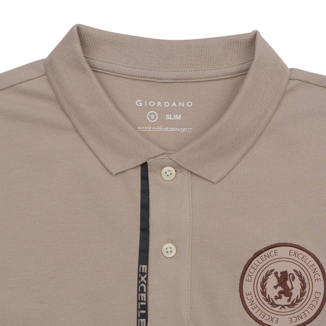 GIORDANO Men's Cotton Lycra Bold Polo (01015332)