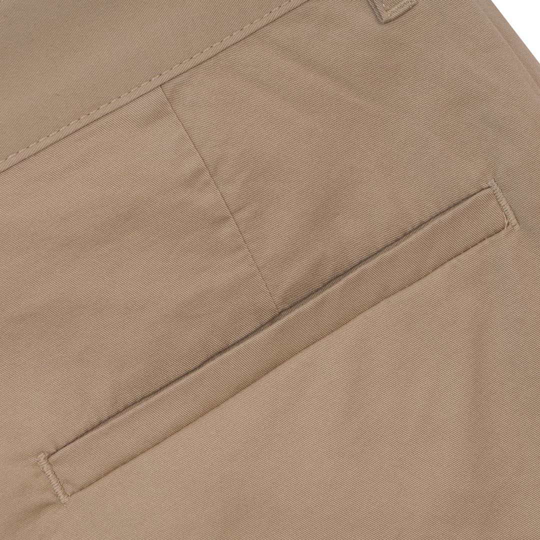 GIORDANO Men's Cotton Lycra Twill Mid Rise Regular Tapered Fit Khakis (01116010)