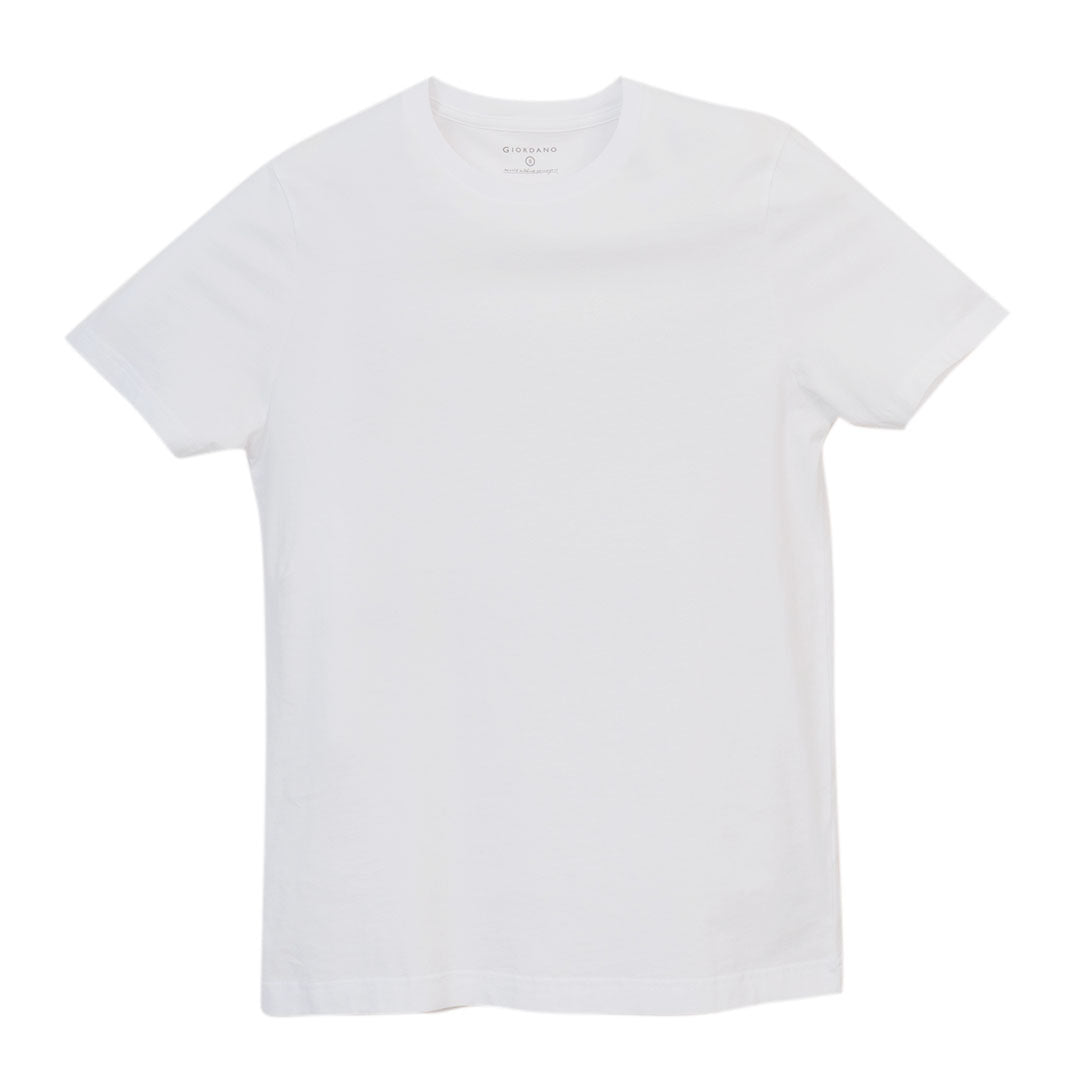 GIORDANO Men's 3-in-a-Pack Cotton Jersey Crew Neck Slim Tee (01246104)