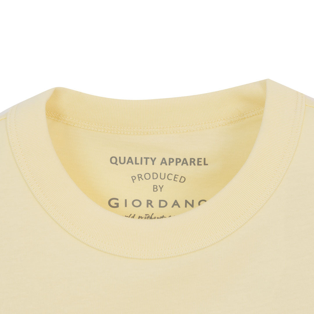 GIORDANO Women's Cotton Jersey Crew Neck Comfort Fit Tee (05326246)