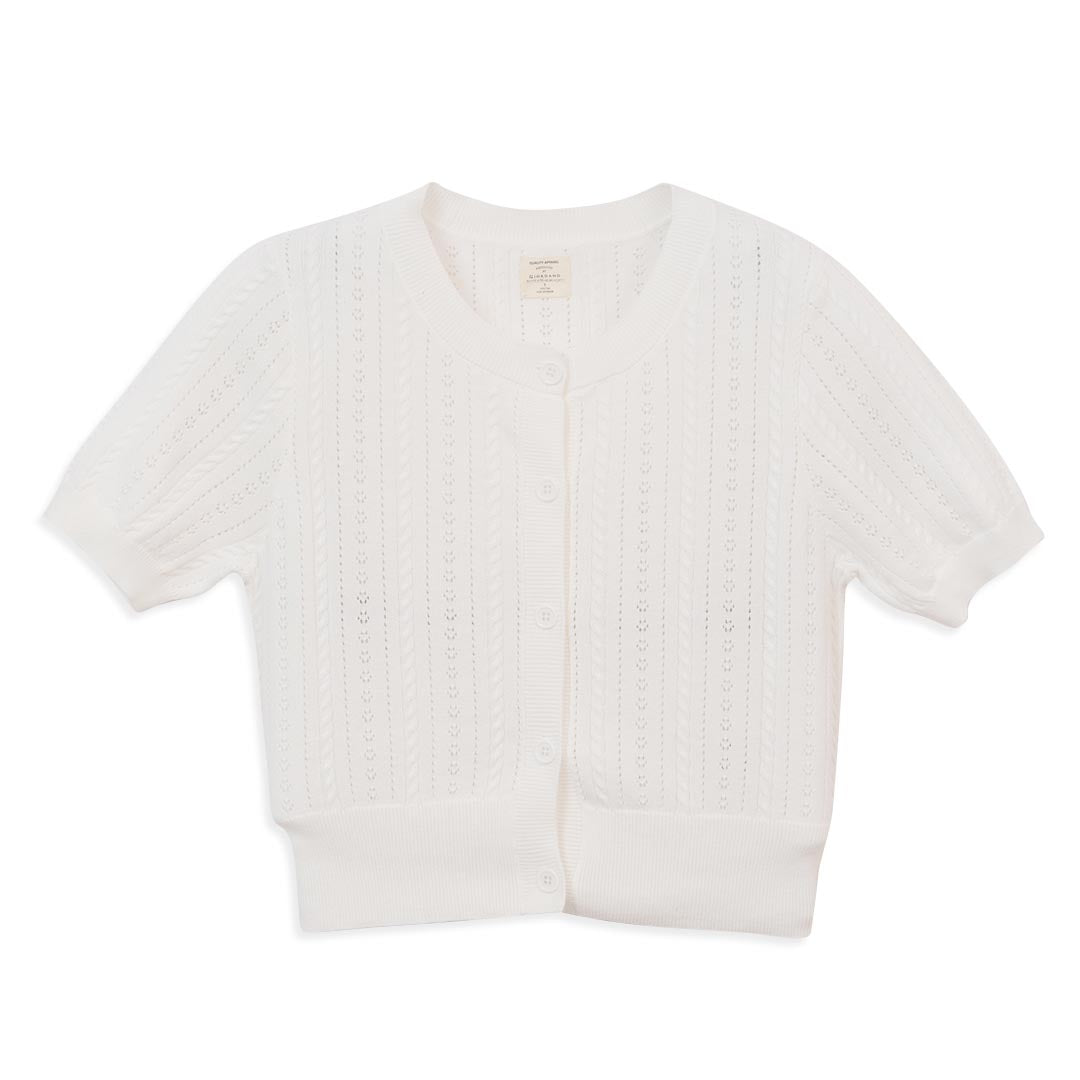 GIORDANO Women's Cotton Crew Neck Comfort Fit Button Front Cardigan (05356209)