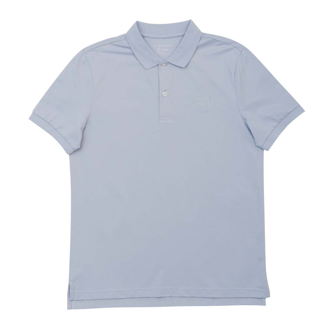 GIORDANO Men's Silk Blend Emblem Polo (01015321)