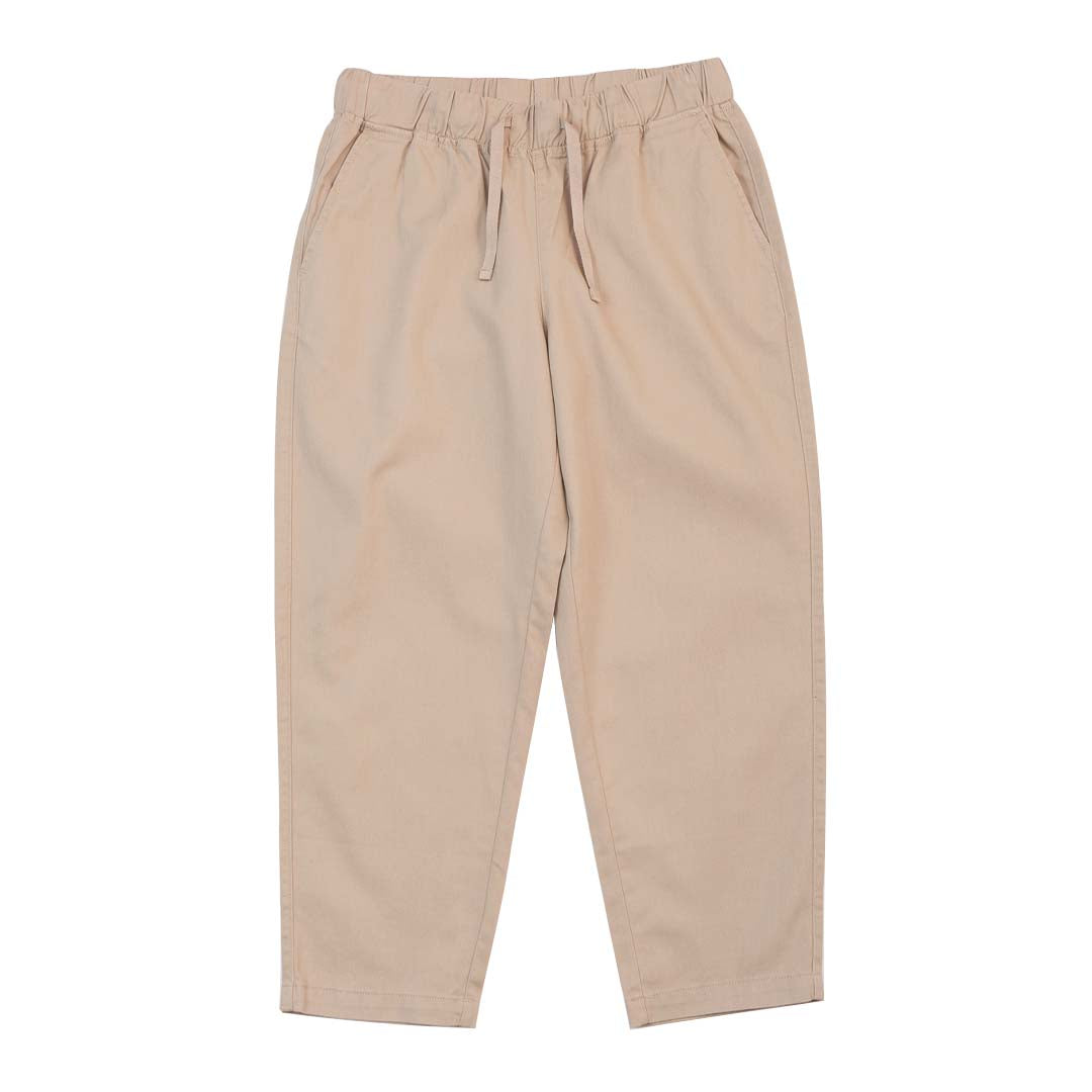 GIORDANO Women's Cotton Twill Mid Rise Relax Tapered Fit Audrey Pants (05425222)