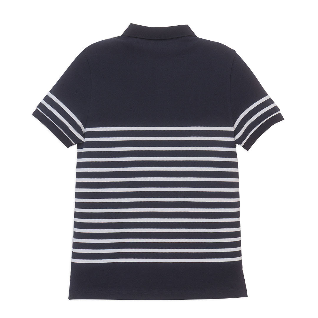 GIORDANO Men's Cotton Pique Slim Fit Stripe Polo (01016230)