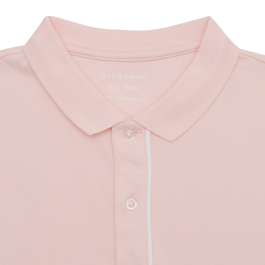 GIORDANO Men's Cotton Nylon Solid Polo (01015320)