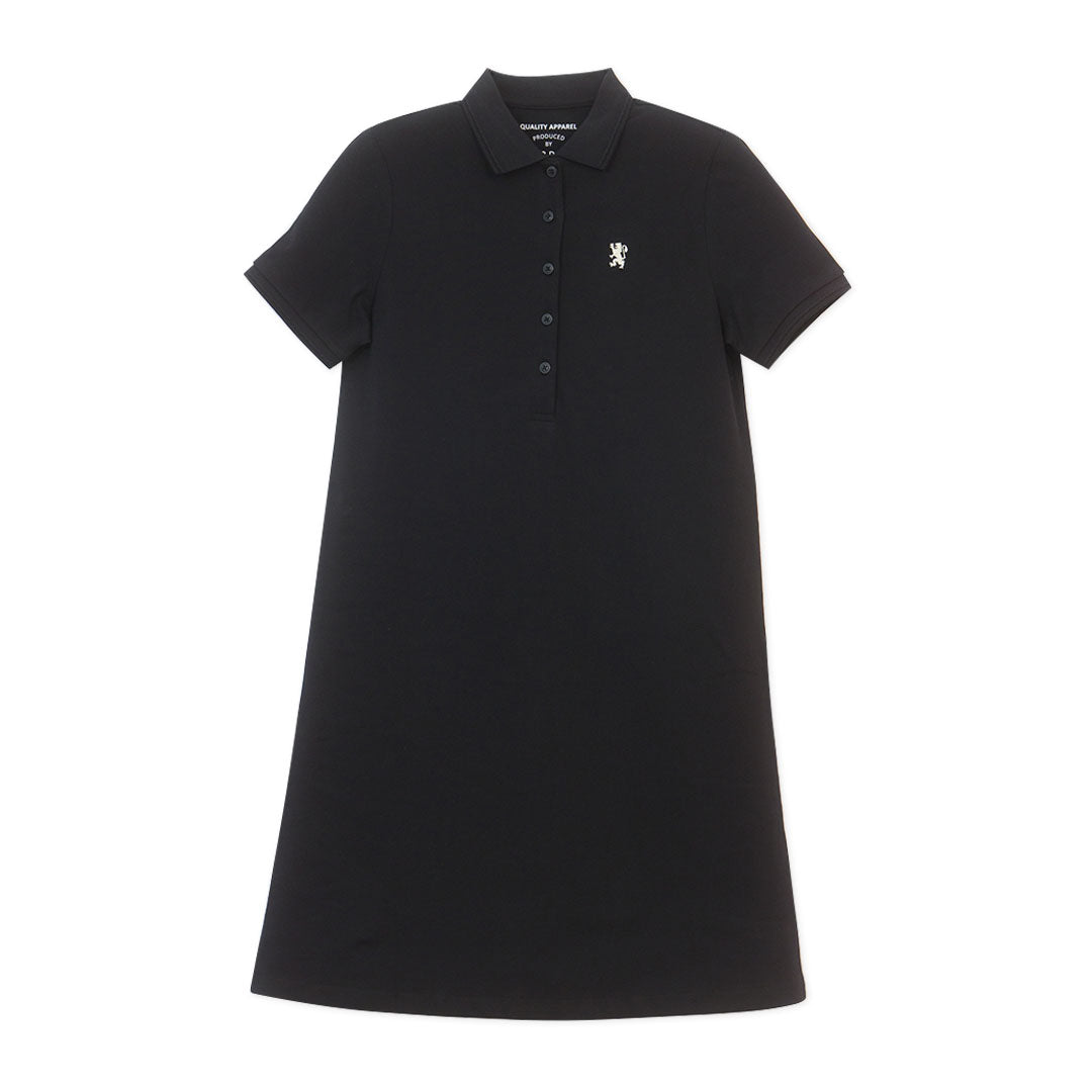 GIORDANO Women's Cotton Lycra Pique Comfort Fit Polo Dress (05466415)
