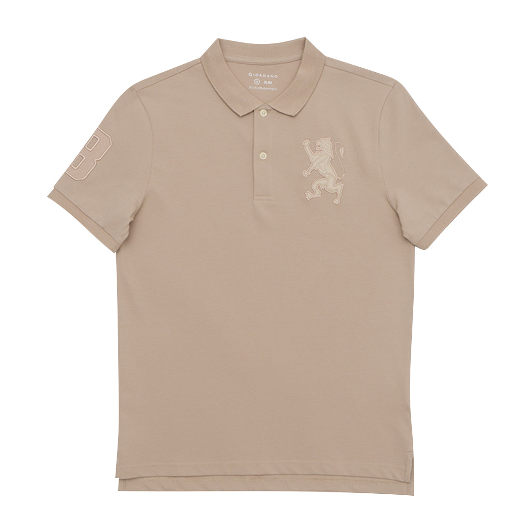 GIORDANO Men's 3D Lion Polo (01015222)