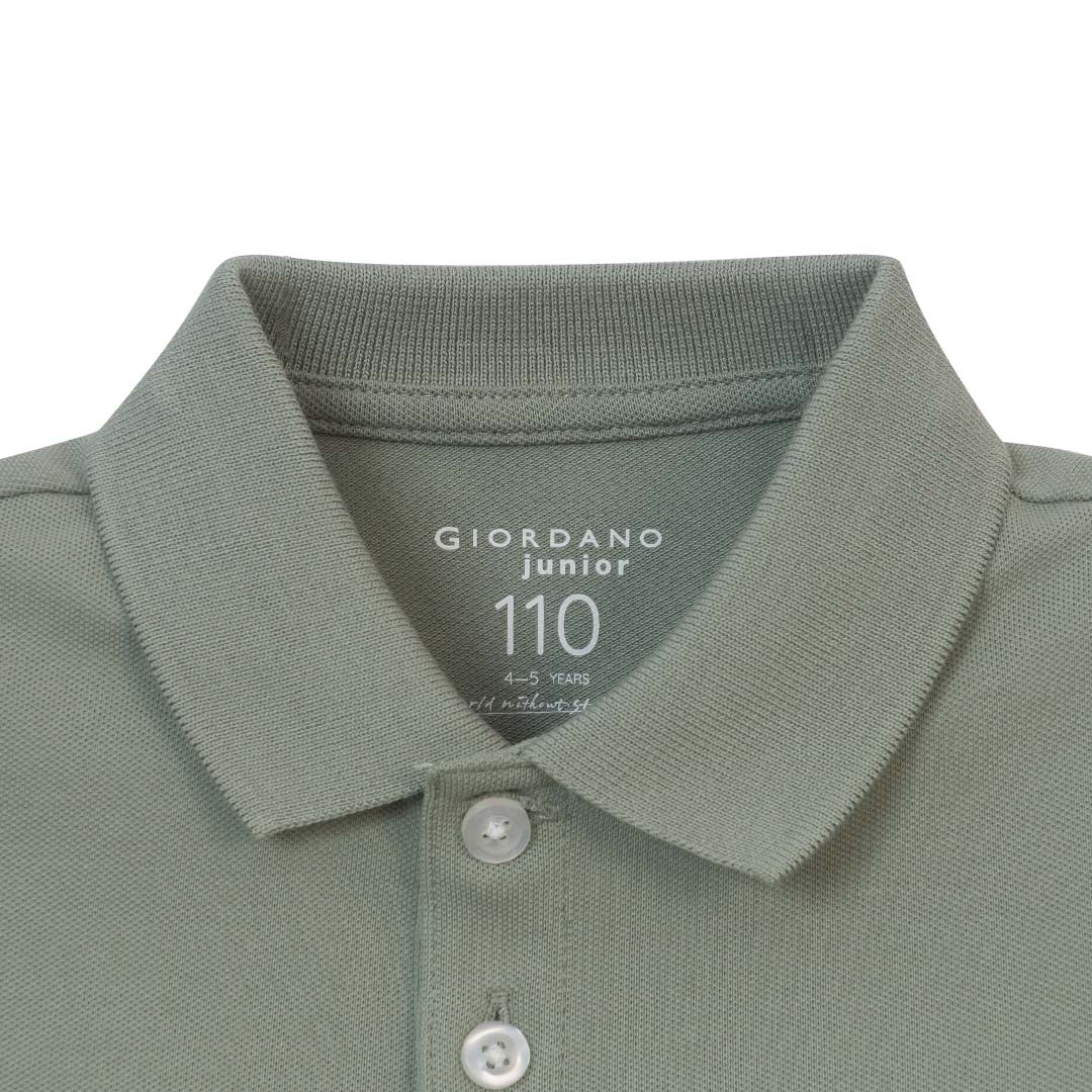 GIORDANO Junior Sweatmark-Free Cotton Lycra Pique Regular Fit Polo (03016248)