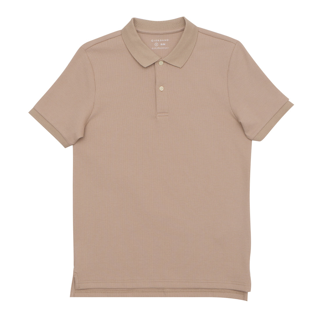 GIORDANO Men's Stretch Waffle Polo (01015353)