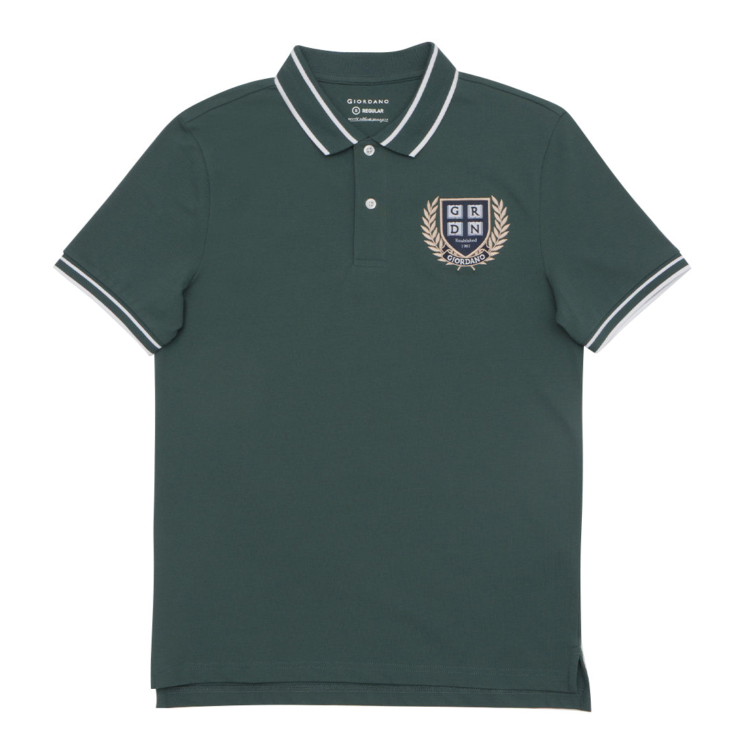 GIORDANO Men's Cotton Lycra Bold Polo (01015342)