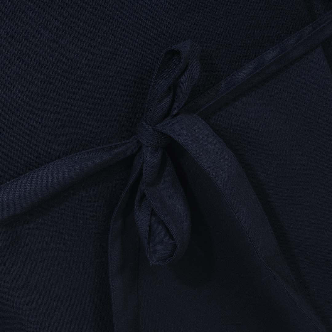 GIORDANO Women's Linen Cotton Poplin V-Neck Short Sleeves Loose Fit Front Placket Dress (05466220)