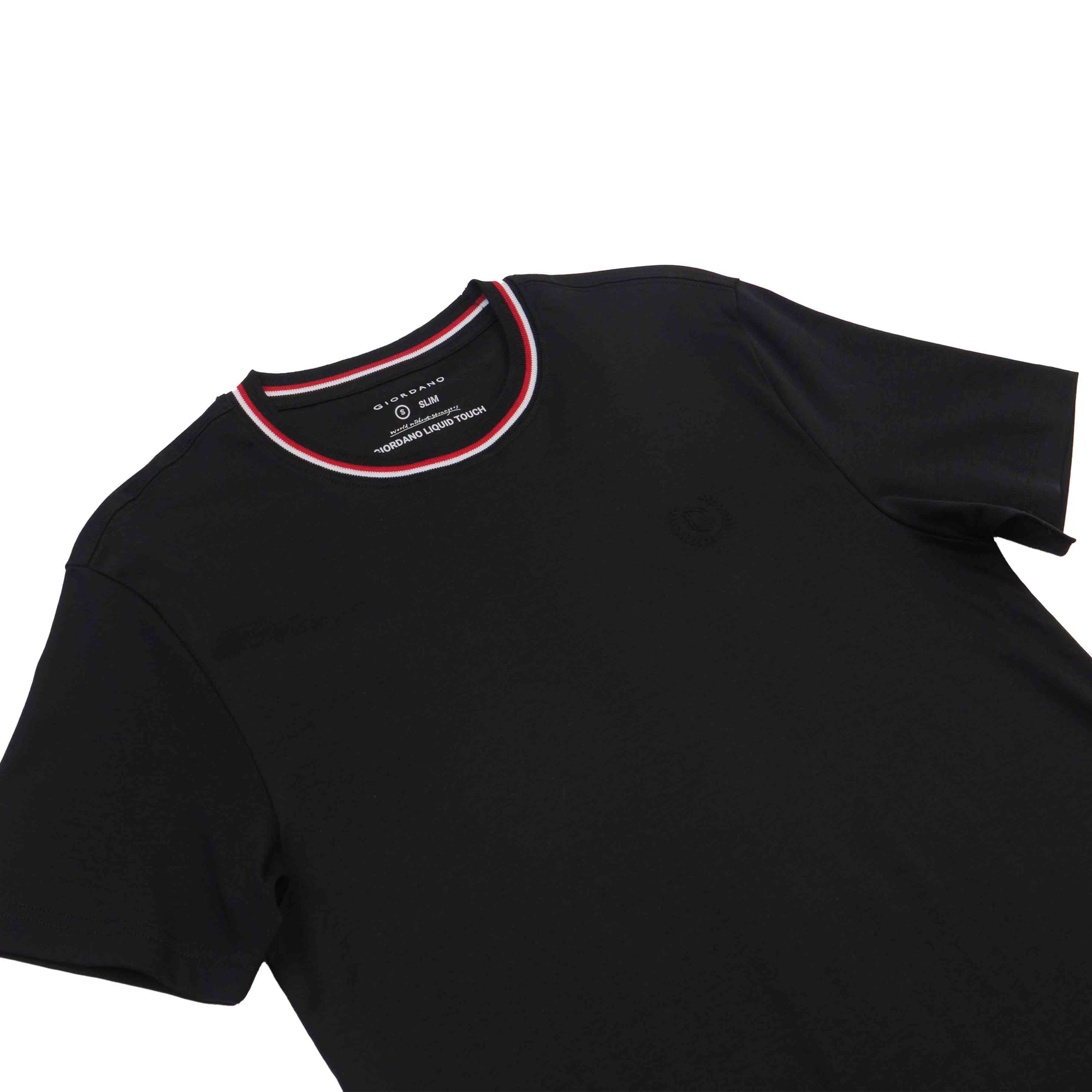 GIORDANO Men's Liquid Touch Crew Neck Slim Fit  Pocket Tee (01025246)