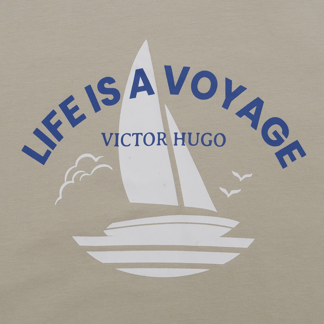 GIORDANO Men's Crew Neck Message Printed Tee (01095302)