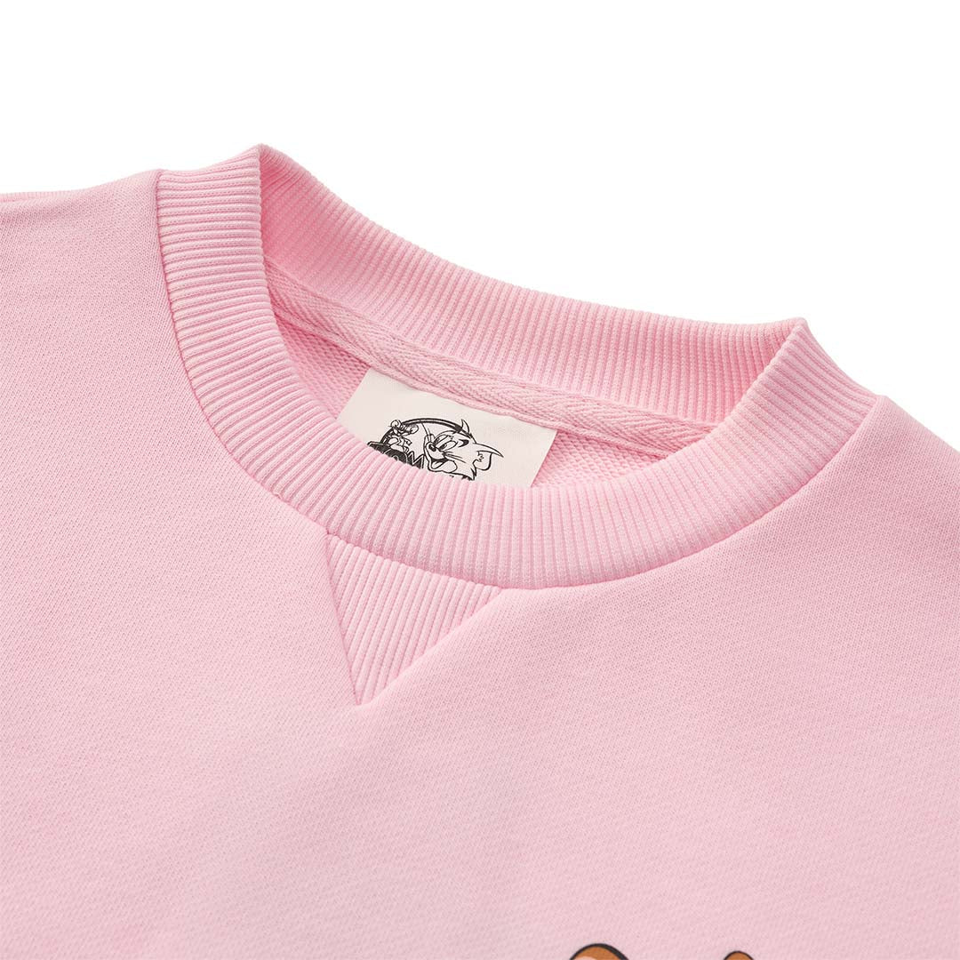 GIORDANO Junior Girl's Tom and Jerry  French Terry Relax Fit Printed Sweatshirt (03386608)
