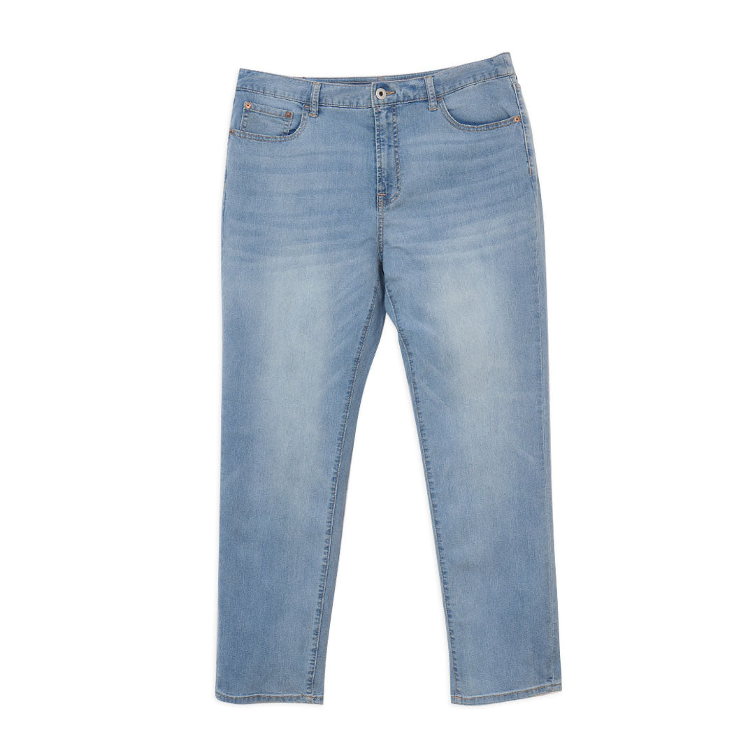 GIORDANO Men's Cotton Spandex Denim Mid Rise Regular Straight Fit Jeans (01113011)