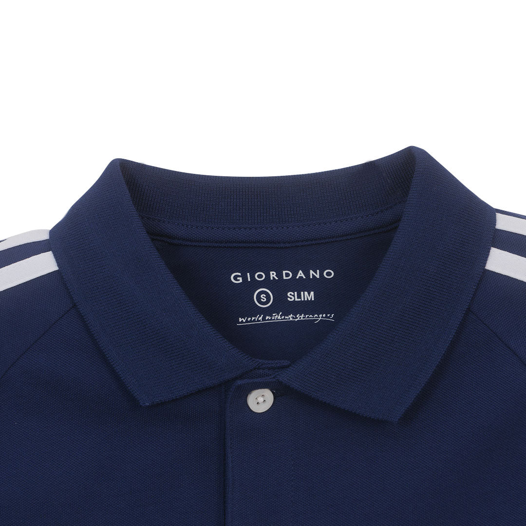 GIORDANO Men's Cotton Lycra Short Sleeve Embroidery World Cup Polo (01016179)