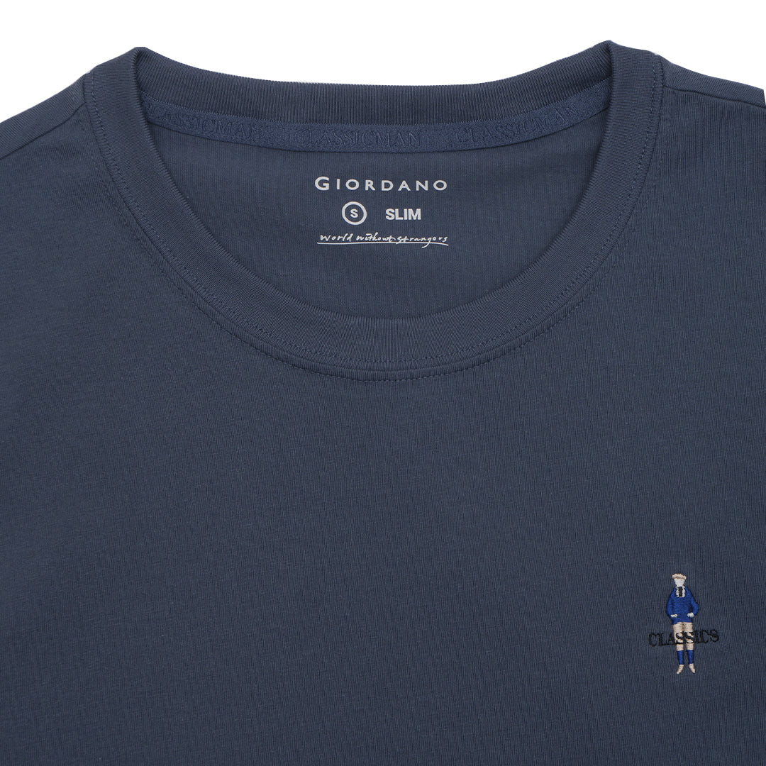 GIORDANO Men's Classic Man Crew Neck Tee (01025629)