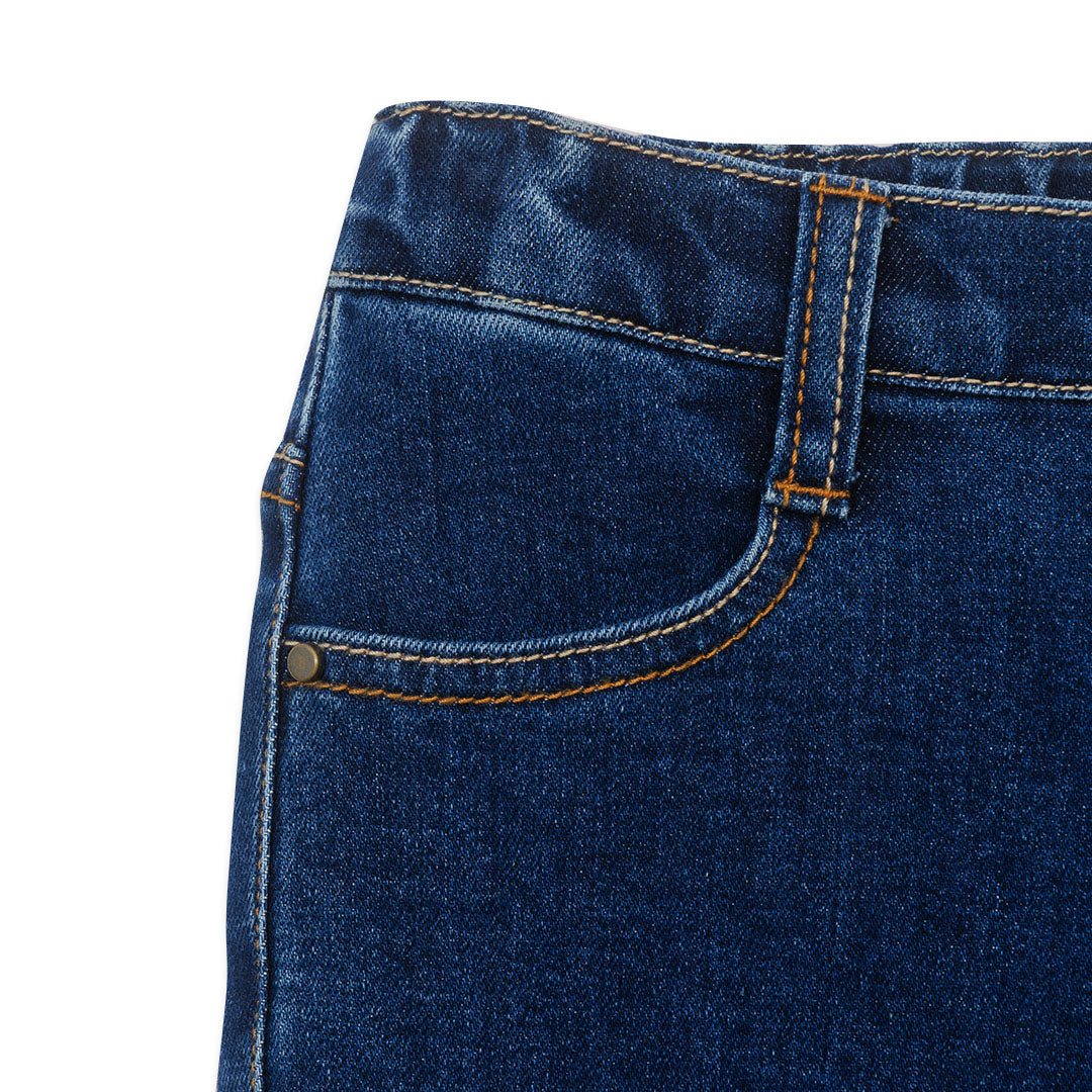 GIORDANO Junior Stretch Denim Mid Rise Regular Tapered Fit Jeans (03115015)