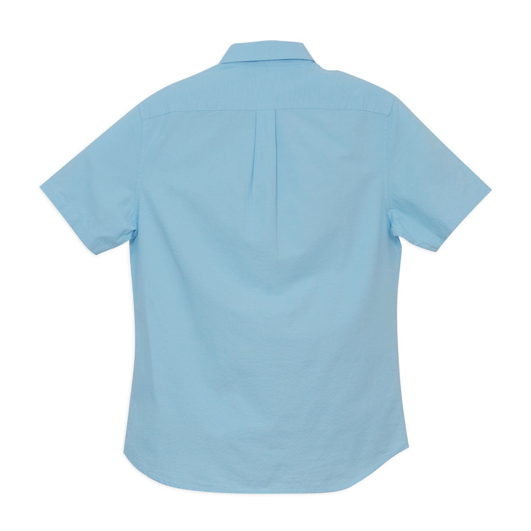 GIORDANO Men's Cotton Oxford Full Opening Short Sleeves Slim Fit Button Shirt (01046248)