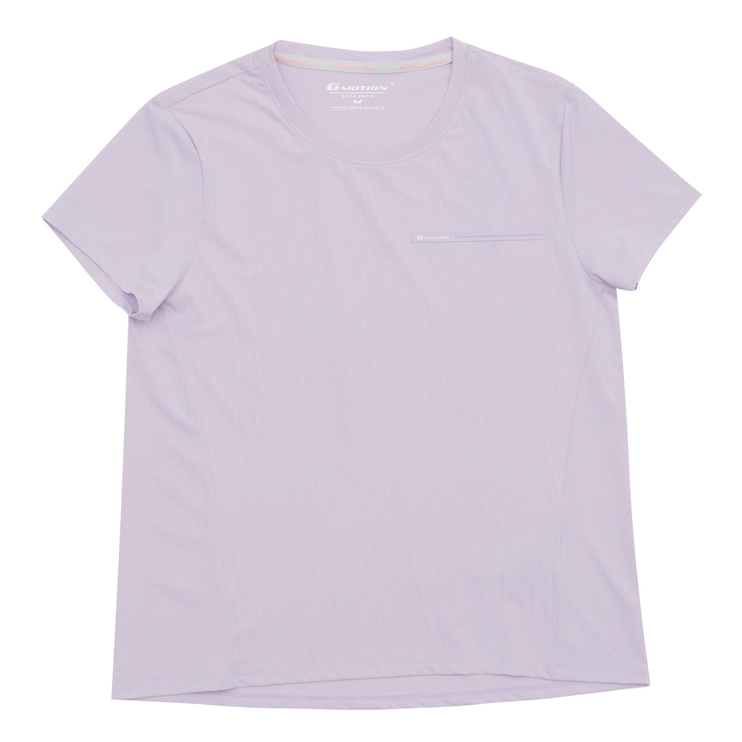 GIORDANO Women's G-Motion Warp Knitted Crew Neck Comfort Fit Printed Tee (05325238)