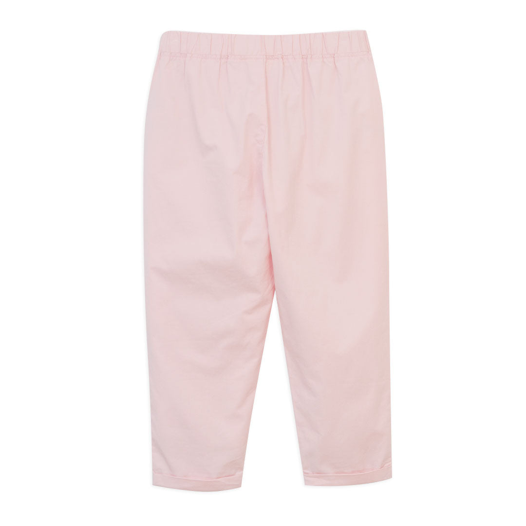 GIORDANO Women's Cotton Twill Mid Rise Relax Tapered Fit Audrey Pants (05425256)