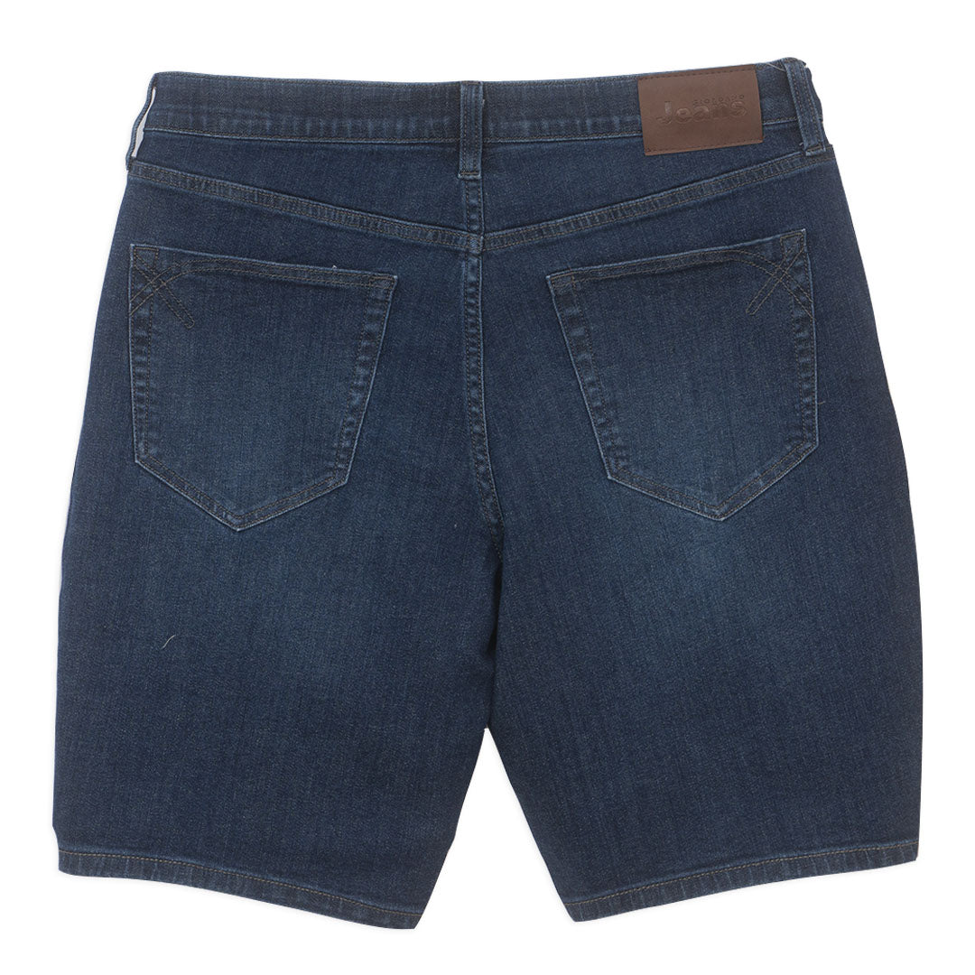 GIORDANO Men's Cotton Lycra Denim Low Rise Slim Fit Bermuda Shorts (01106225)