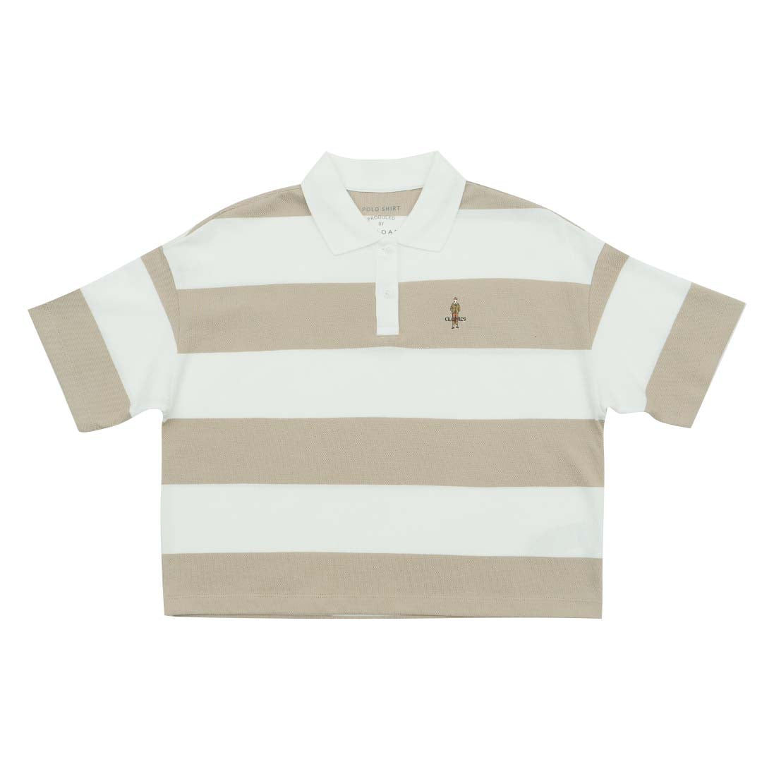 GIORDANO Women's Classic Man Cotton Lycra Stripe Polo (05315376)