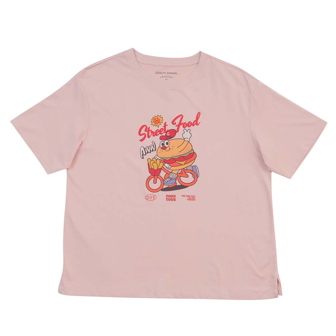 GIORDANO Women's Sorona Boyfriend Fit Printed Tee (05395234)