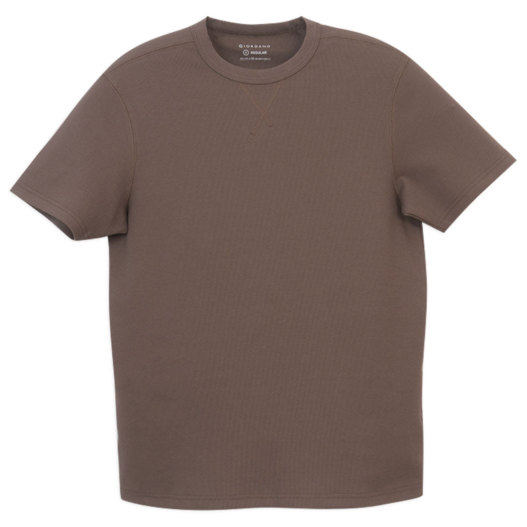 GIORDANO Men's Waffle Crew Neck Regular Fit Tee (01026223)
