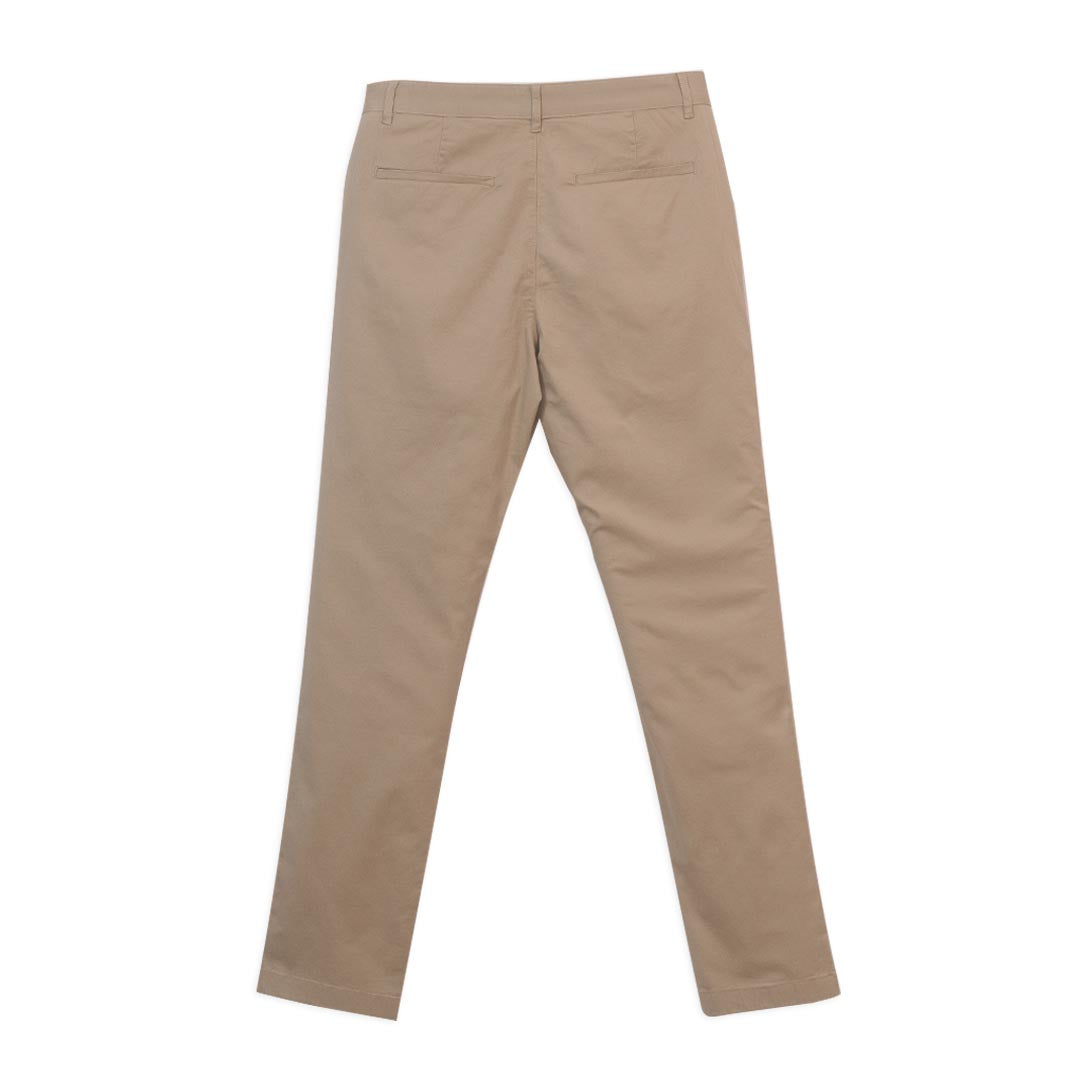 GIORDANO Men's Cotton Lycra Twill Mid Rise Regular Tapered Fit Khakis (01116010)